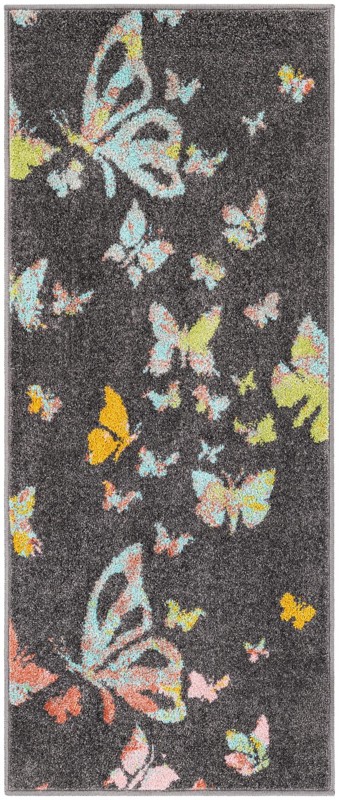 Radcliffe · Border rug, charcoal gray
