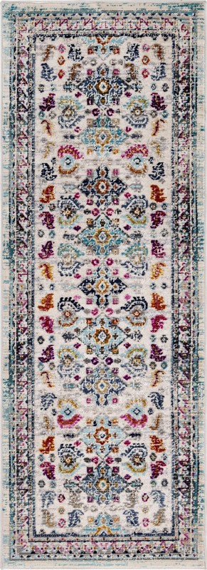 2' x 6' Thorpe · Border rug, multi