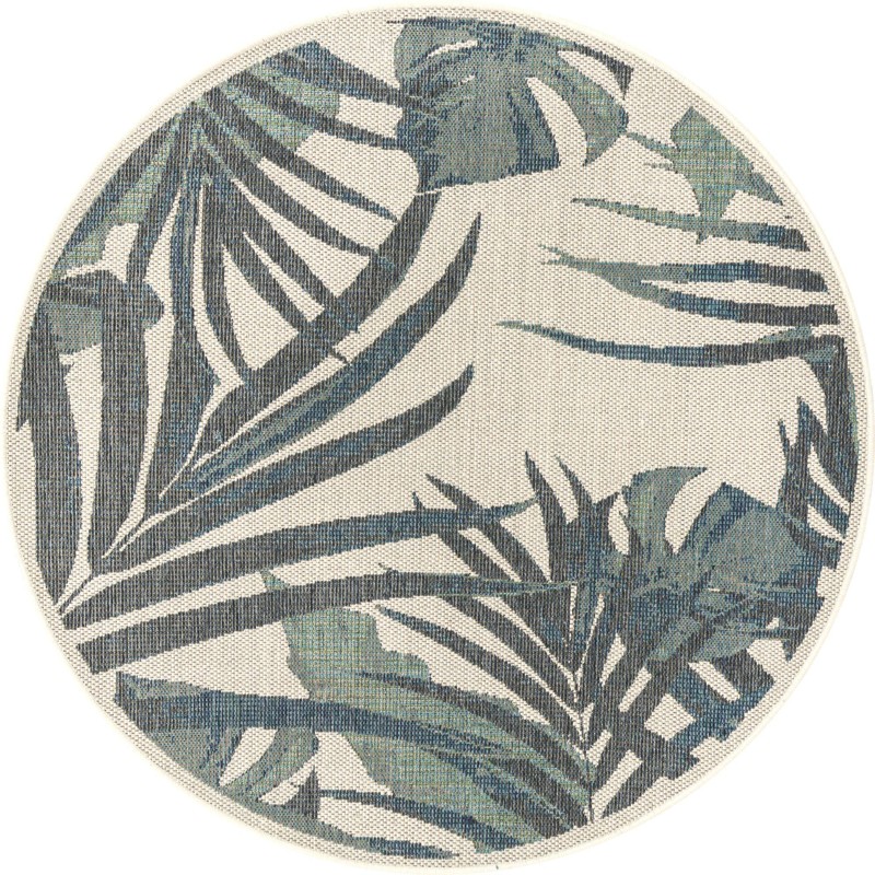 Allington · Border Outdoor Rug, ivory