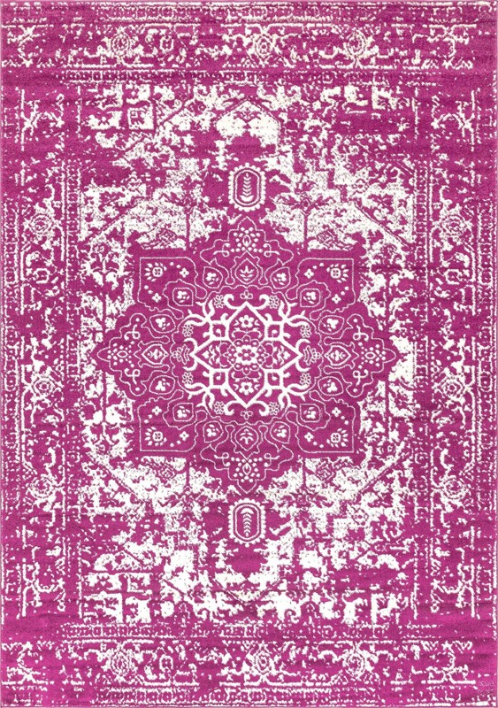 10' x 14' Birch · Border rug, purple