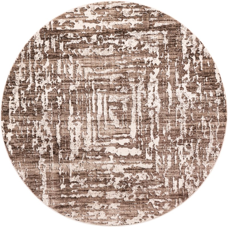 Wrenfield · Abstract rug, chocolate and beige
