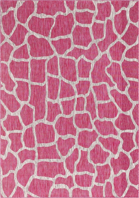 Stillwater · Animal print Outdoor Rug, fuschia