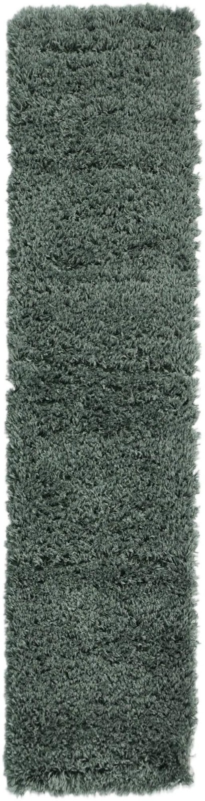 2' x 8' Olympia · Solid Shag Rug, forest green