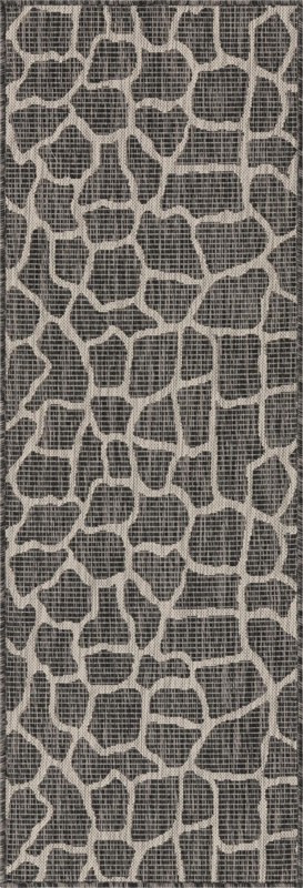 Stillwater · Animal print Outdoor Rug, charcoal