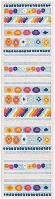 2' x 8' Tanner · Chevron Outdoor Rug, blue