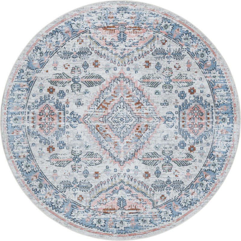 7' 10 x 7' 10 Henshaw · Border Washable Rug, ivory