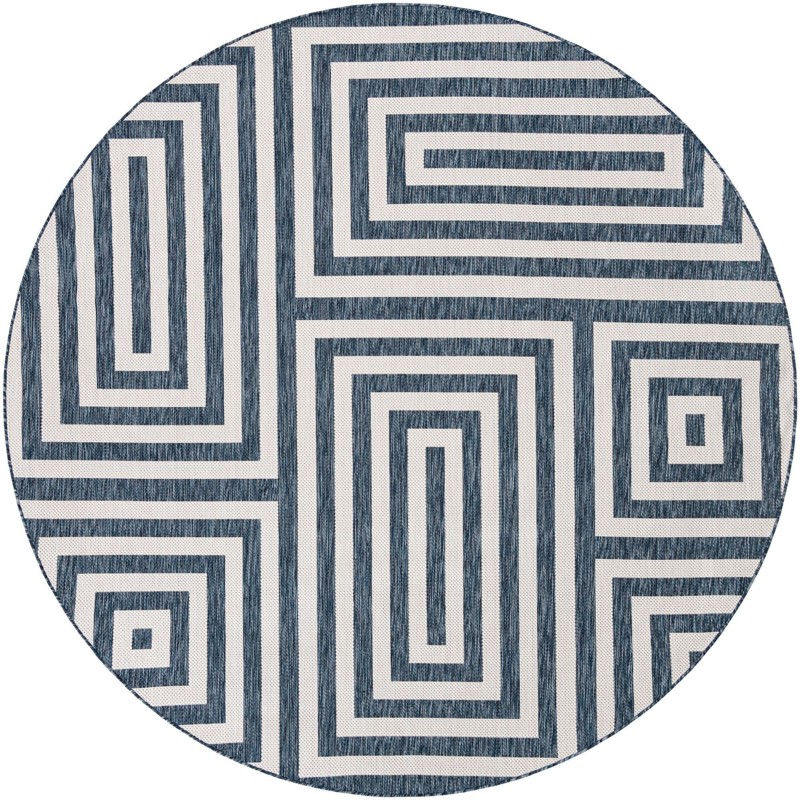 10' x 10' Cumberland · Geometric Outdoor Rug, blue
