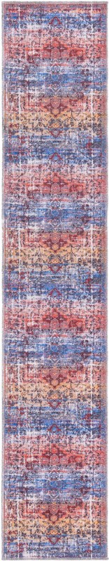 2' x 9' 10 Rideout · Border Washable Rug, autumn