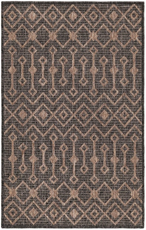 2' x 3' Kearney · Diamond Outdoor Rug, charcoal
