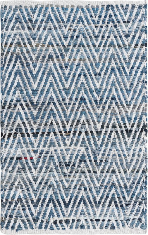 Hopkins · Chevron Chindi Rug, denim