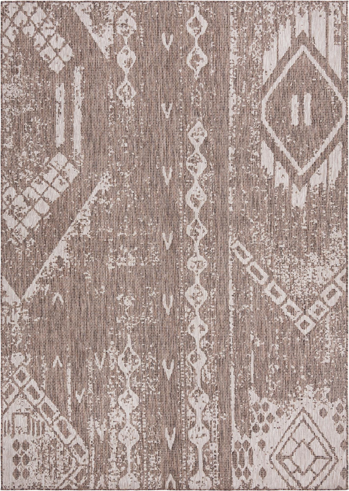 7' x 10' Wildman · Diamond Outdoor Rug, brown