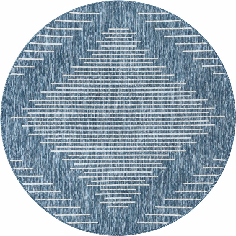 Harlow · Diamond Outdoor Rug, blue