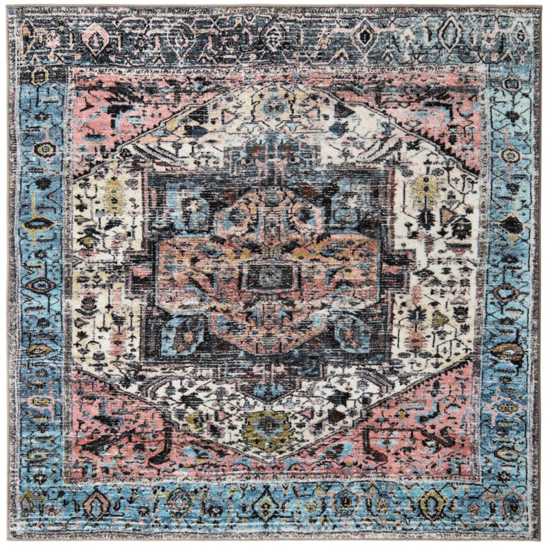 5' 3 x 5' 3 Balmer · Border rug