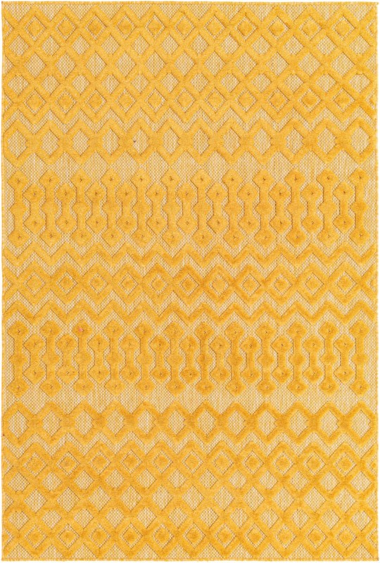 5' 3 x 8' Creed · Diamond Outdoor Rug, yellow