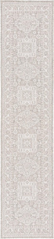 Bellamy · Border Outdoor Rug, light gray