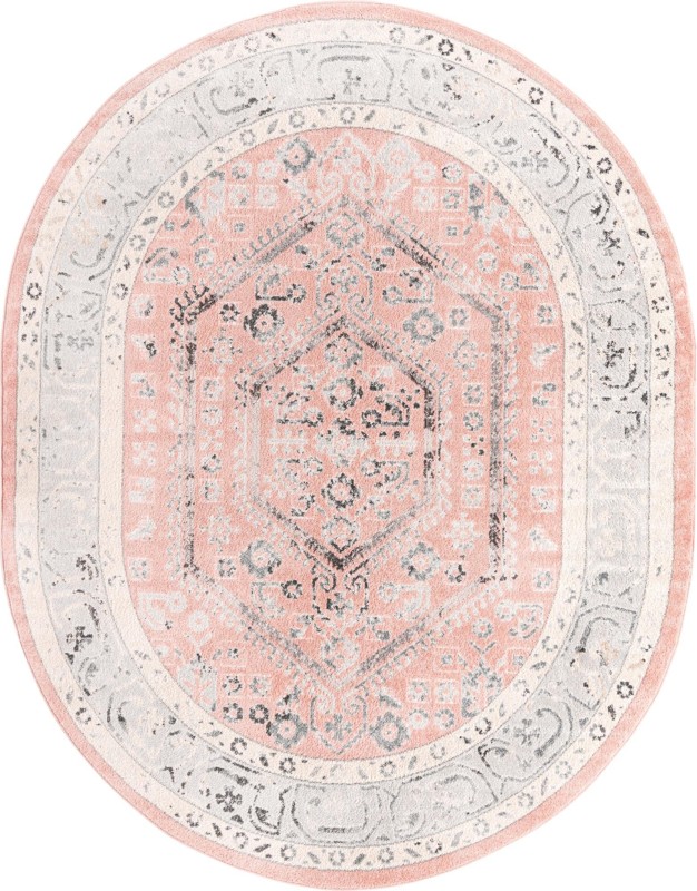 7' 10 x 10' Broadhurst · Border rug, rose