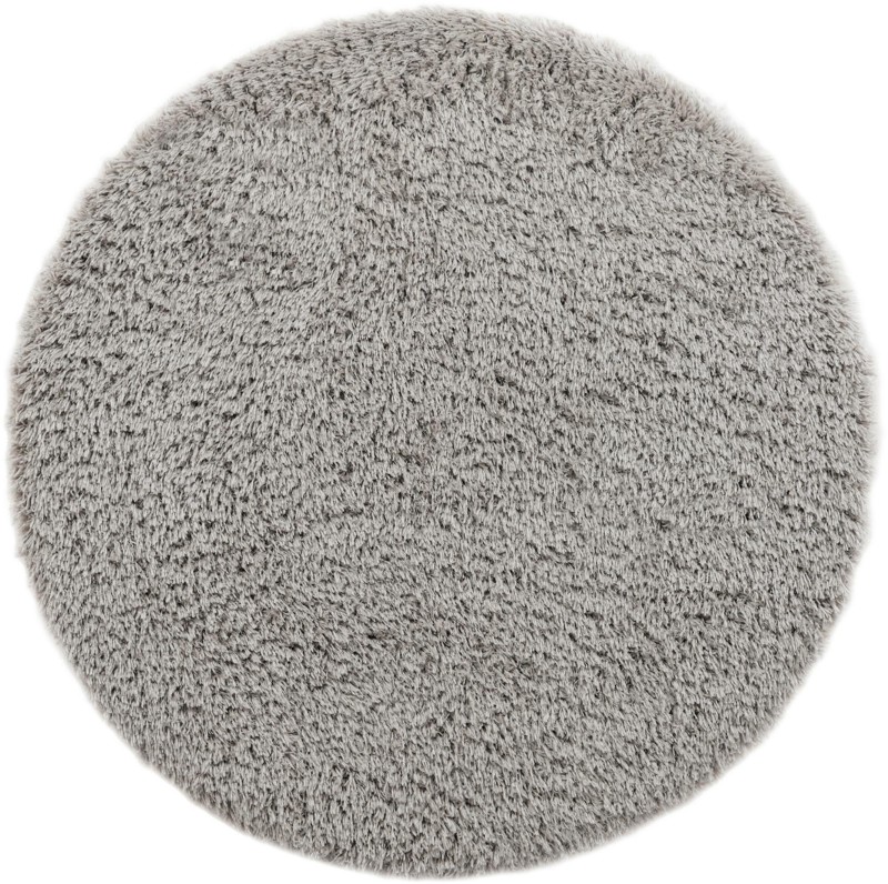 6' x 6' Olympia · Solid Shag Rug, ash