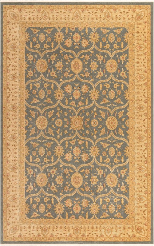 10' 6 x 16' 5 Placerville · Floral oriental rug, blue and beige