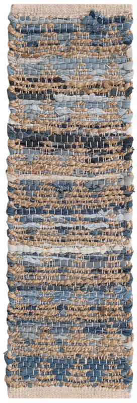 0' 9 x 2' 6 Ashby · Striped Chindi Rug
