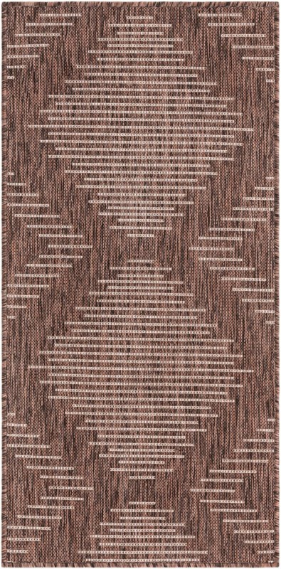Harlow · Diamond Outdoor Rug, brown