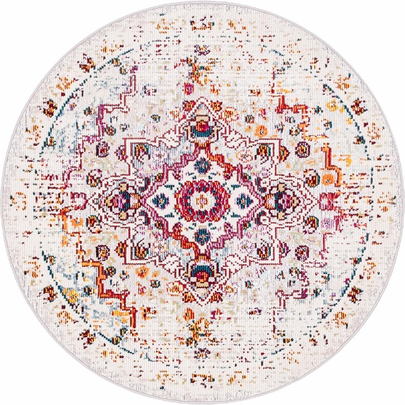 Garnet · Medallion rug, beige