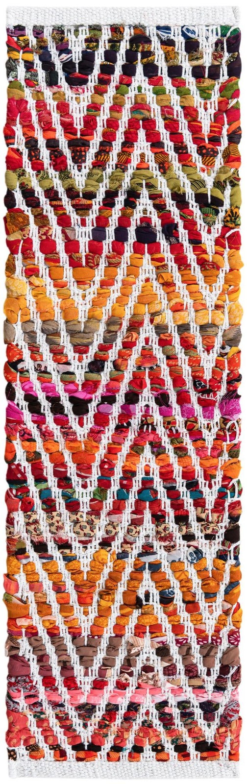 0' 9 x 2' 6 Hopkins · Chevron Chindi Rug, multi