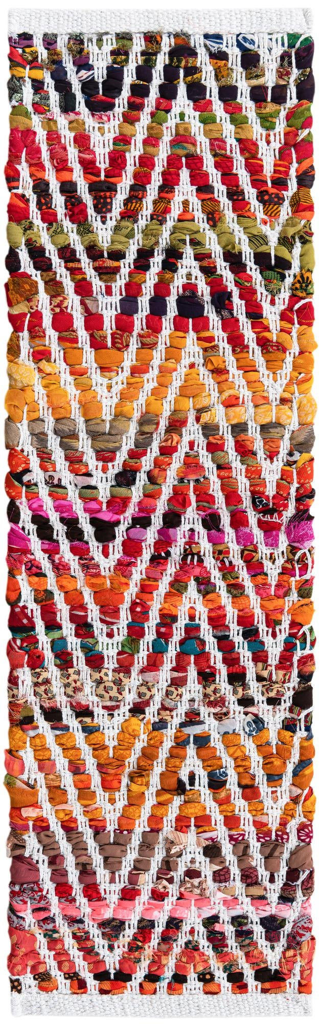0' 9 x 2' 6 Hopkins · Chevron Chindi Rug, multi
