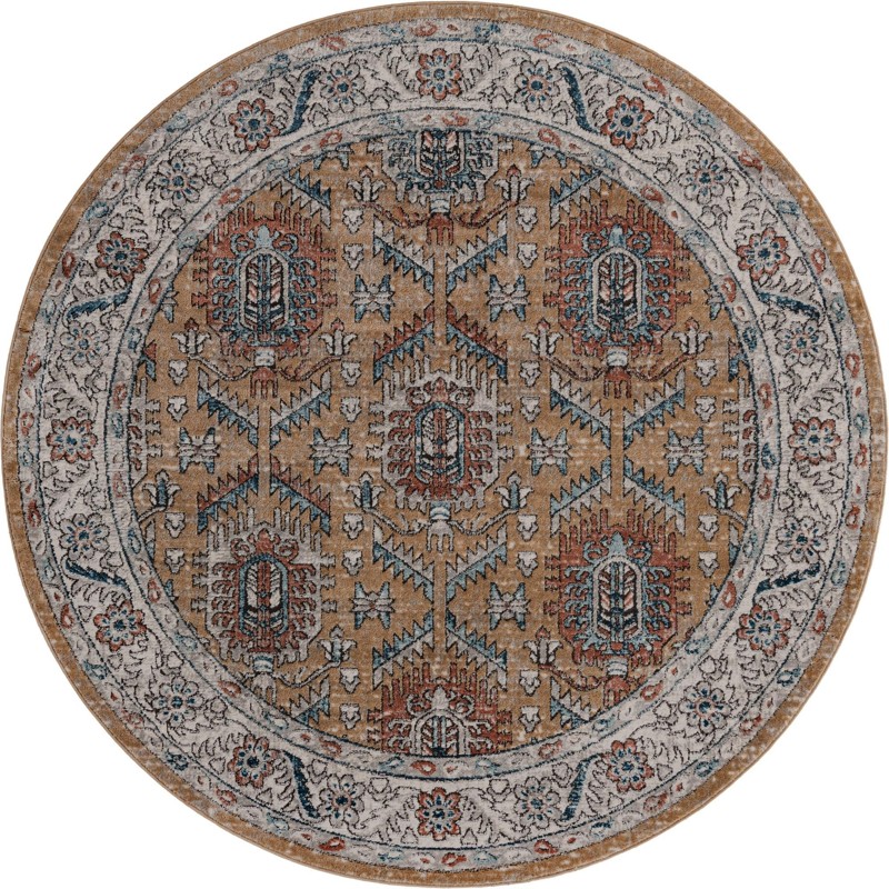 7' x 7' Bozeman · Border rug