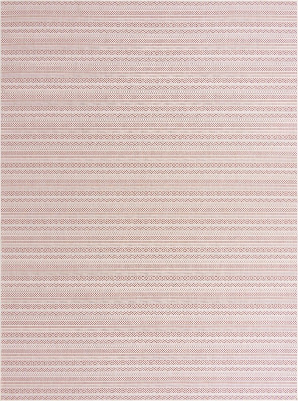 10' x 13' Merlin · Geometric Outdoor Rug, red