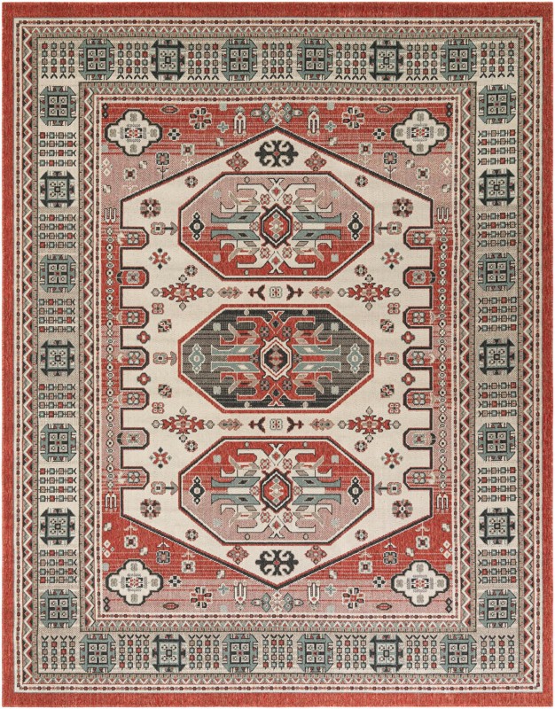 Calvin · Border Outdoor Rug, multi