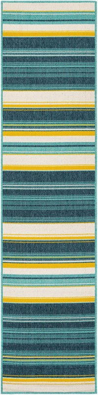 2' x 8' Larkin · Striped Outdoor Rug, multi