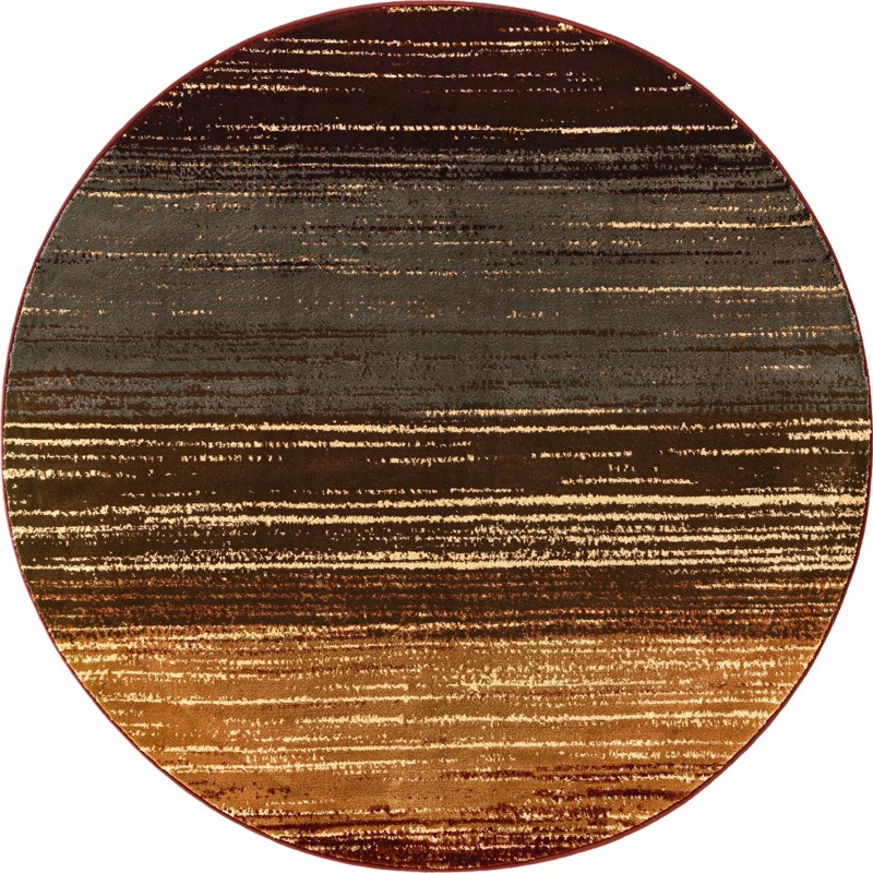 6' x 6' Church · Gradient rug, mustard