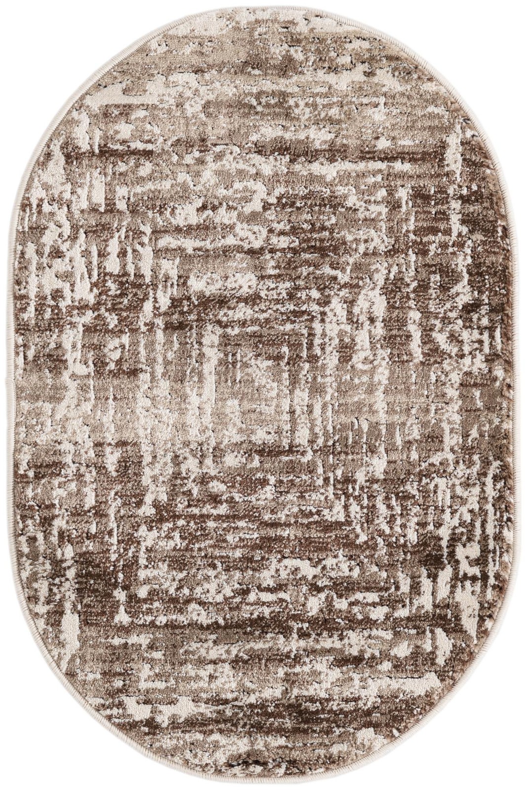 2' x 3' Wrenfield · Abstract rug, chocolate and beige