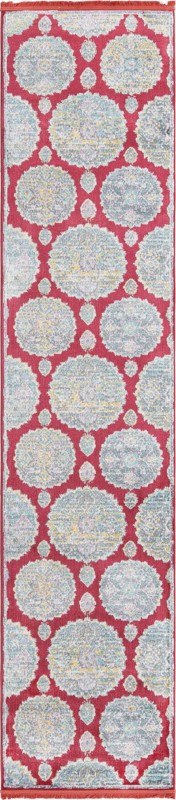 Mather · Medallion rug, red