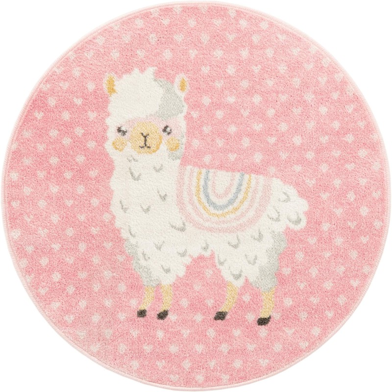 3' 3 x 3' 3 Lantern · Pictoral rug, pink