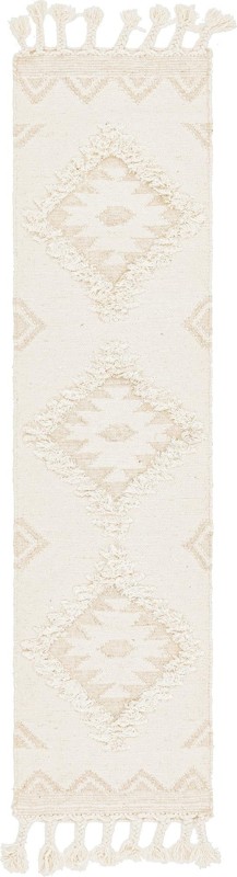 Amaranth · Diamond Wool Rug, ivory