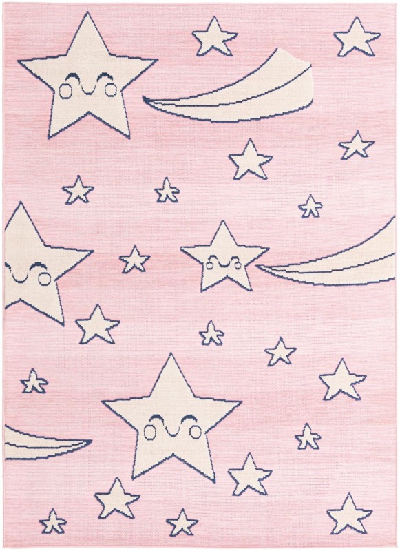 Easton · Star Outdoor Rug, pink and cream