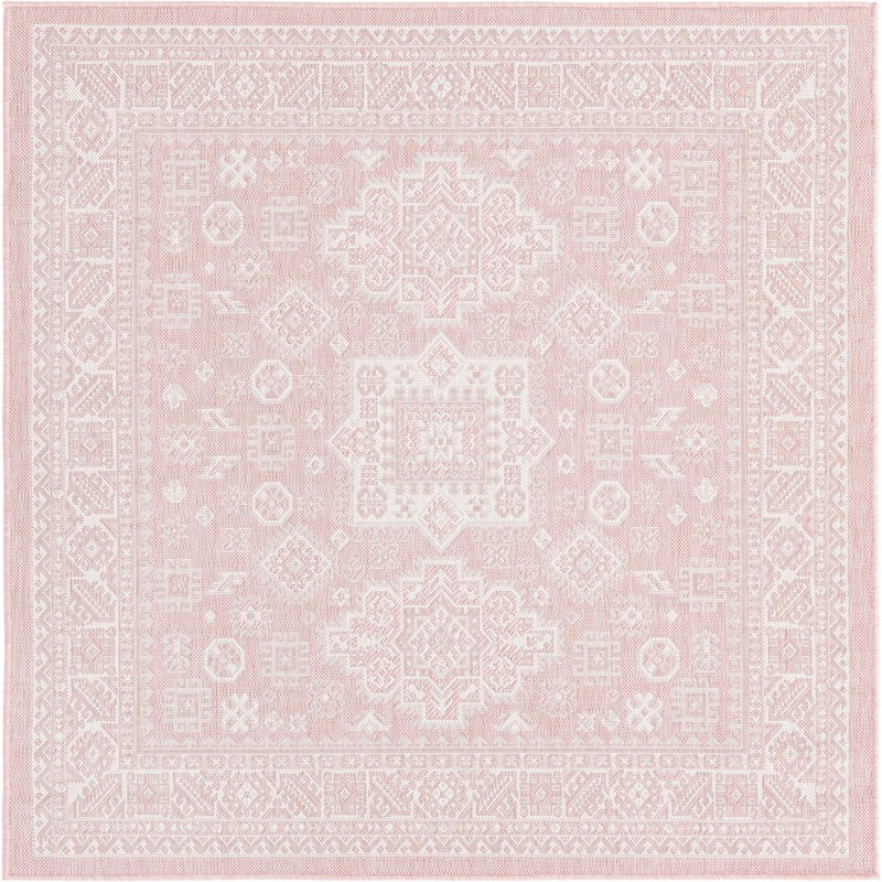 Bellamy · Border Outdoor Rug, pink