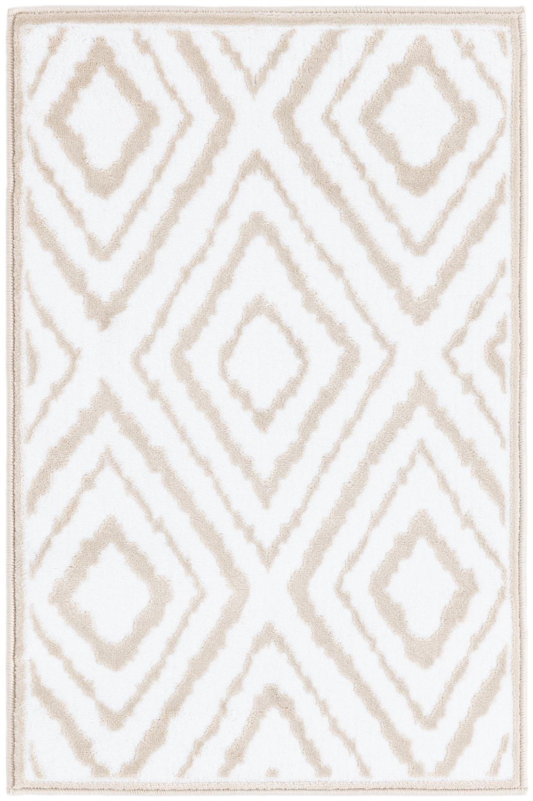 2' x 3' Brattleboro · Diamond rug, snow white