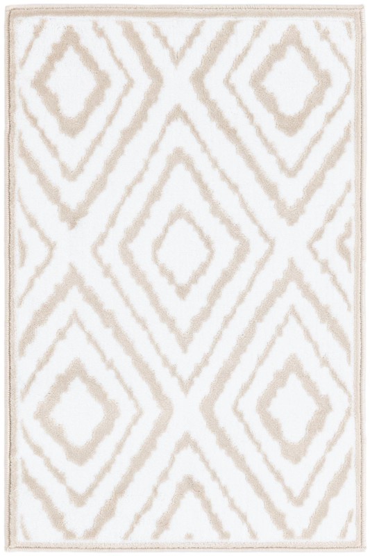 2' x 3' Brattleboro · Diamond rug, snow white