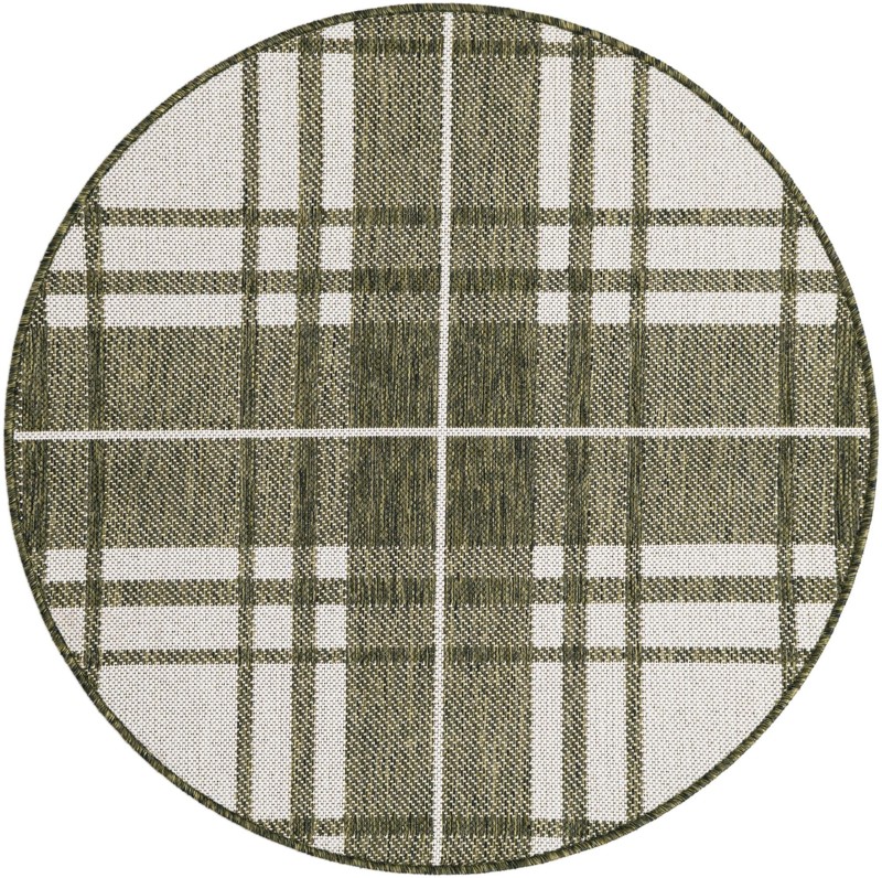 3' x 3' Maguire · Plaid Outdoor Rug, green