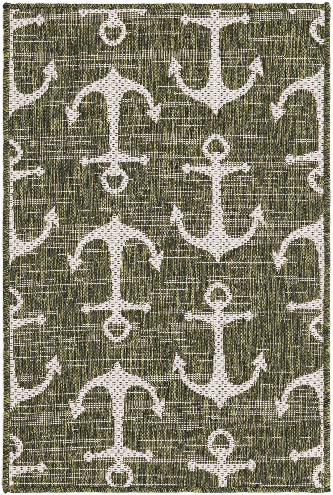 2' x 3' Millbrook · Pictoral Outdoor Rug, green