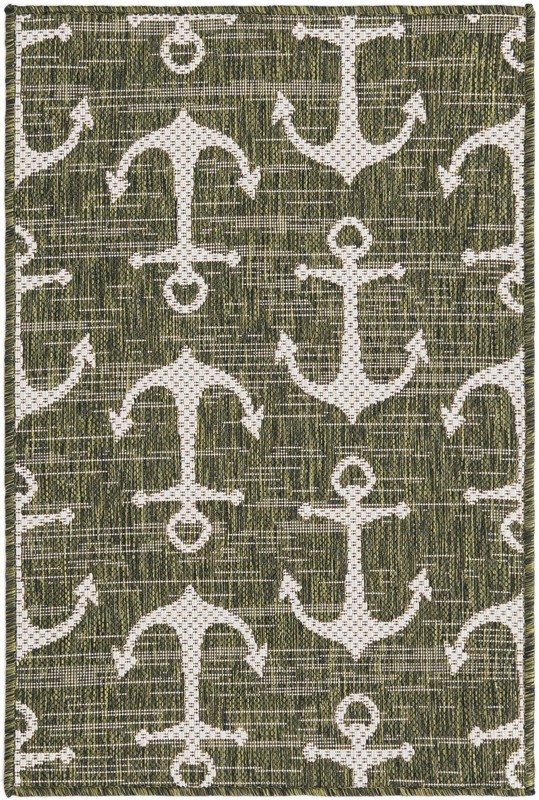 2' x 3' Millbrook · Pictoral Outdoor Rug, green
