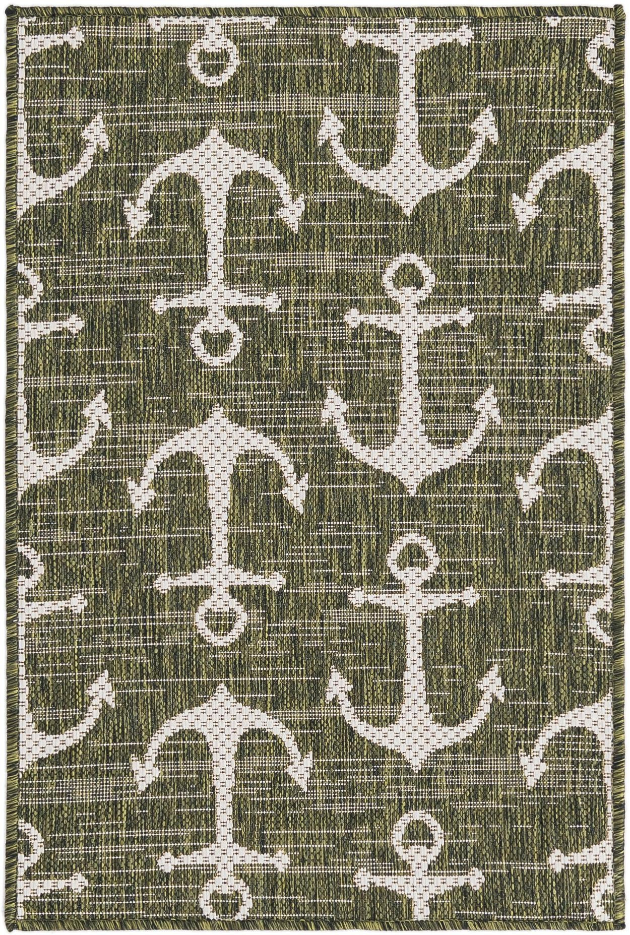 2' x 3' Millbrook · Pictoral Outdoor Rug, green