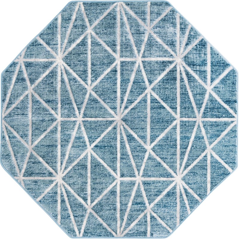 Gilman · Geometric rug, blue