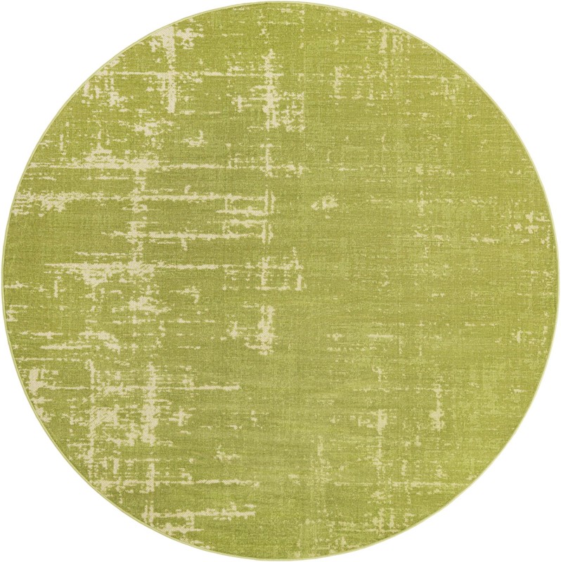 Byron · Abstract rug, green and ivory