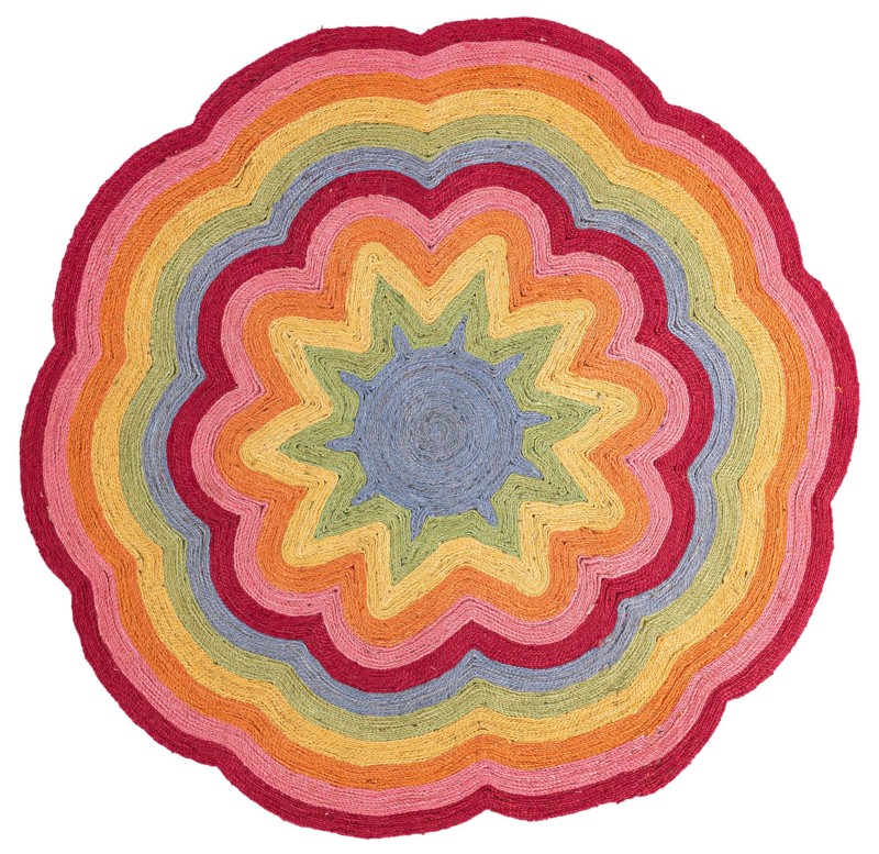 7' 1 x 7' 1 Owen · Gradient Braided Jute Rug, multi