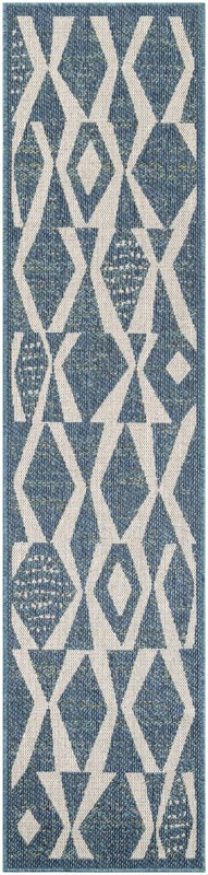Casper · Diamond Outdoor Rug, blue