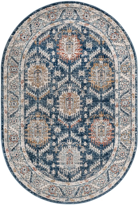 Bozeman · Border rug, blue