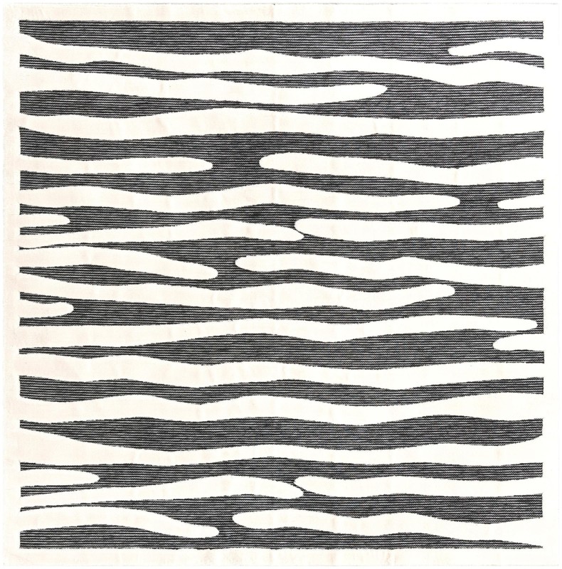10' x 10' Villiers · Animal print rug, gray
